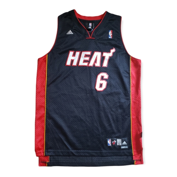 adidas Other - Miami Heat LeBron JamesAdidas Basketball Jersey - Black & Red Color Jersey - NBA